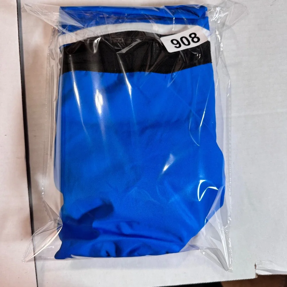 Nike Swim Trunks Mens XXL Blue Black‎ White Colorblock Shorts NESSC602 NWT